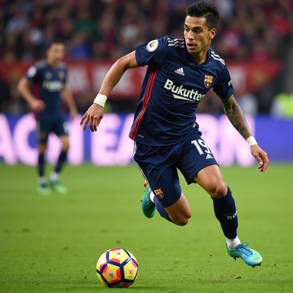 Theo Hernandez thể hiện sức mạnh và tốc độ trên sân cỏ