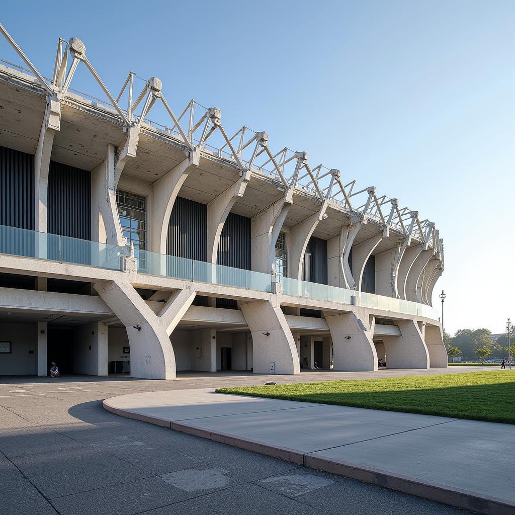 Thiết kế kiến trúc ấn tượng của sân vận động Estadio Francisco De La Hera