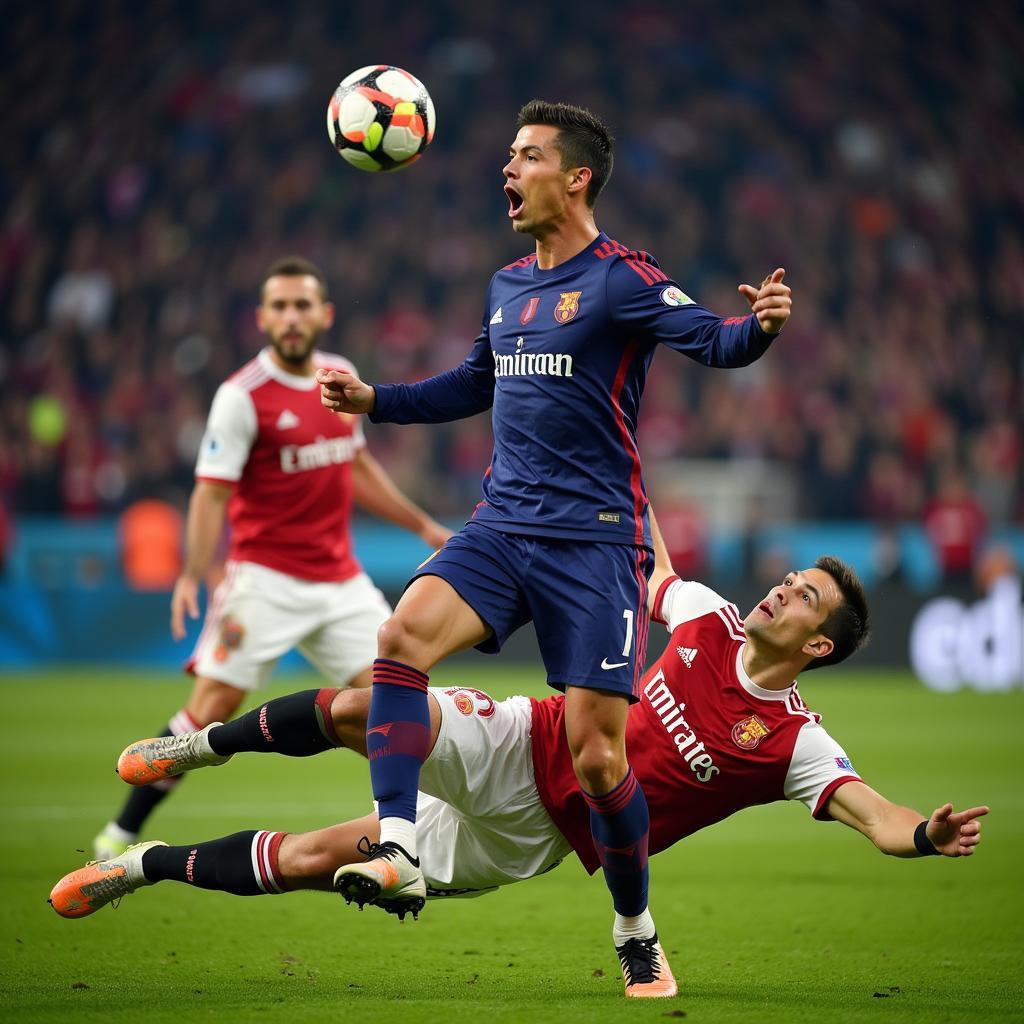 Tinh thần chiến đấu của Ronaldo trên sân cỏ