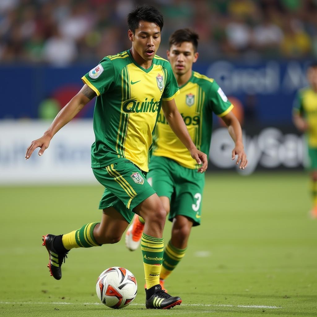 Uriel Antuna trong màu áo Santos Laguna