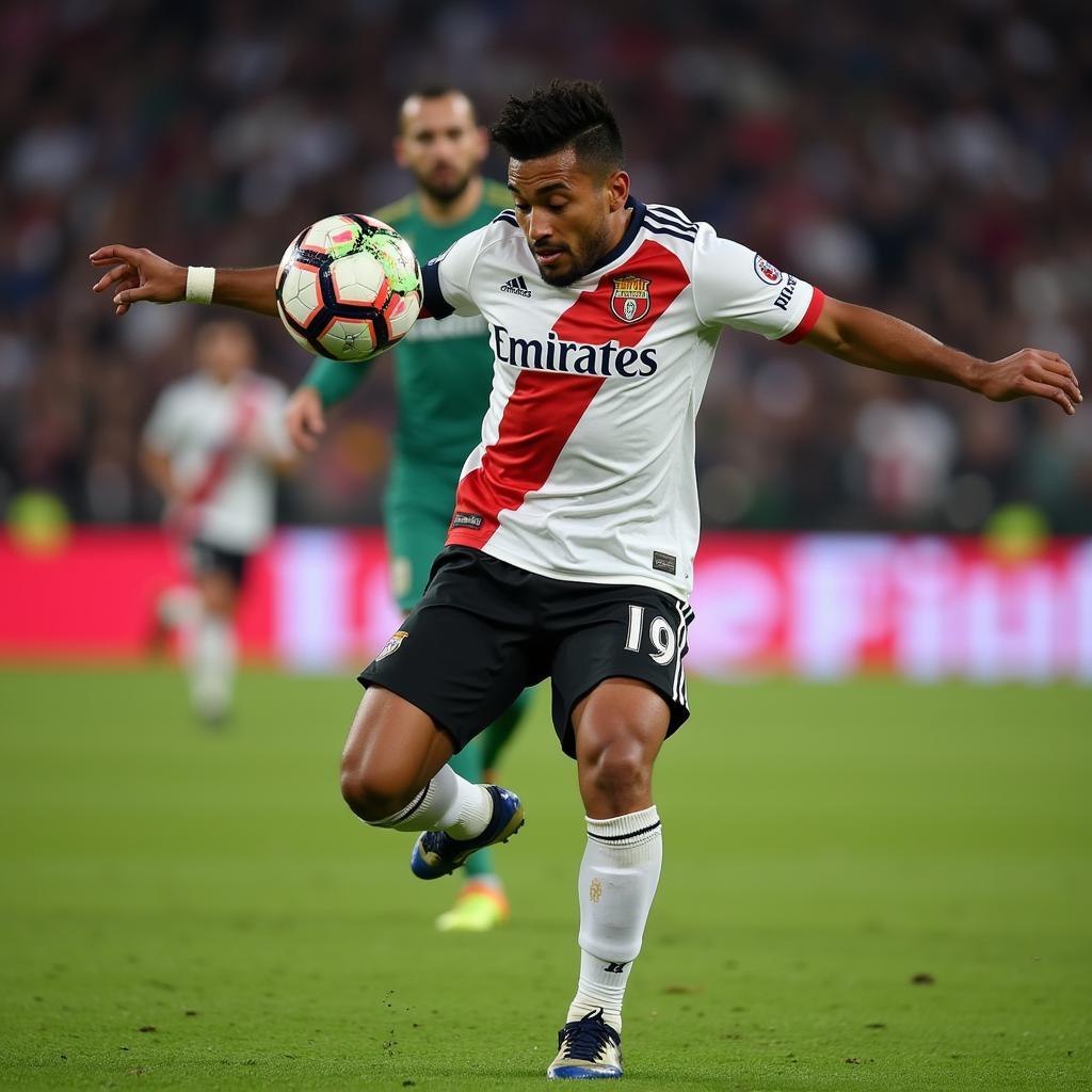 Wilson Palacios sút bóng