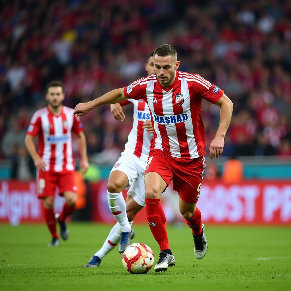 Wisła Kraków Football Team in Action