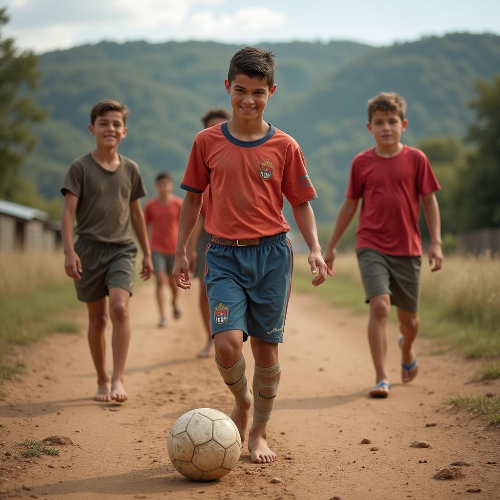 Ronaldo thời thơ ấu ở Zemplin