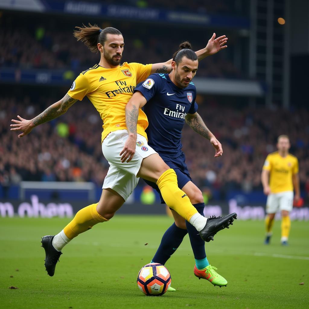 Zlatan Ibrahimovic thể hiện kỹ năng đặc biệt
