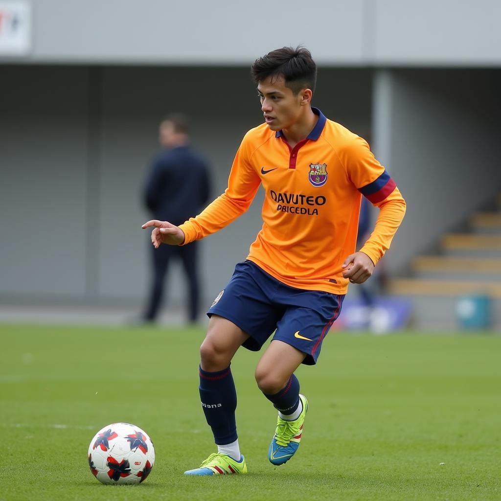 Adrià Altimira trong màu áo lò đào tạo La Masia