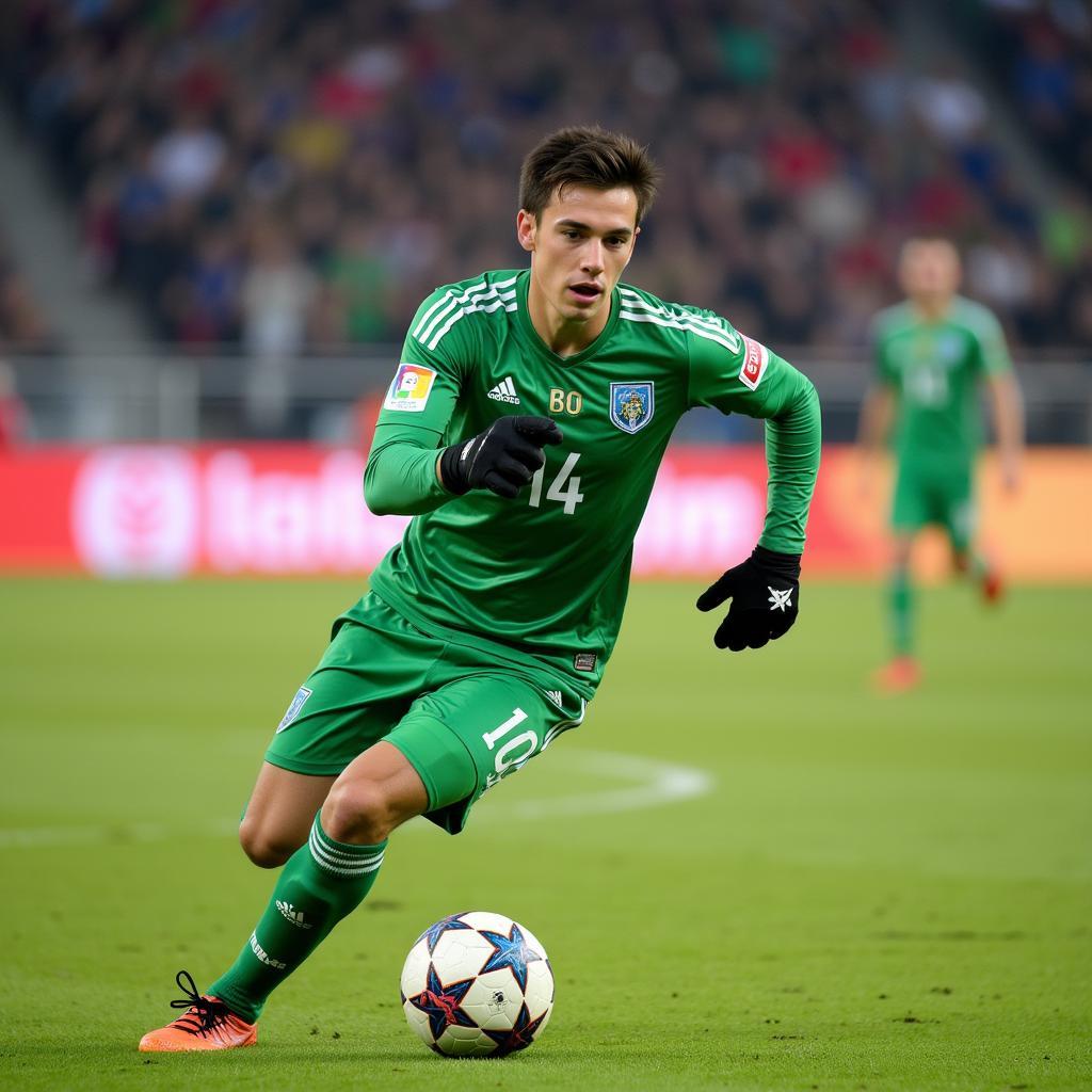 Andriy Pyatov trong màu áo Vorskla Poltava, những ngày đầu sự nghiệp.