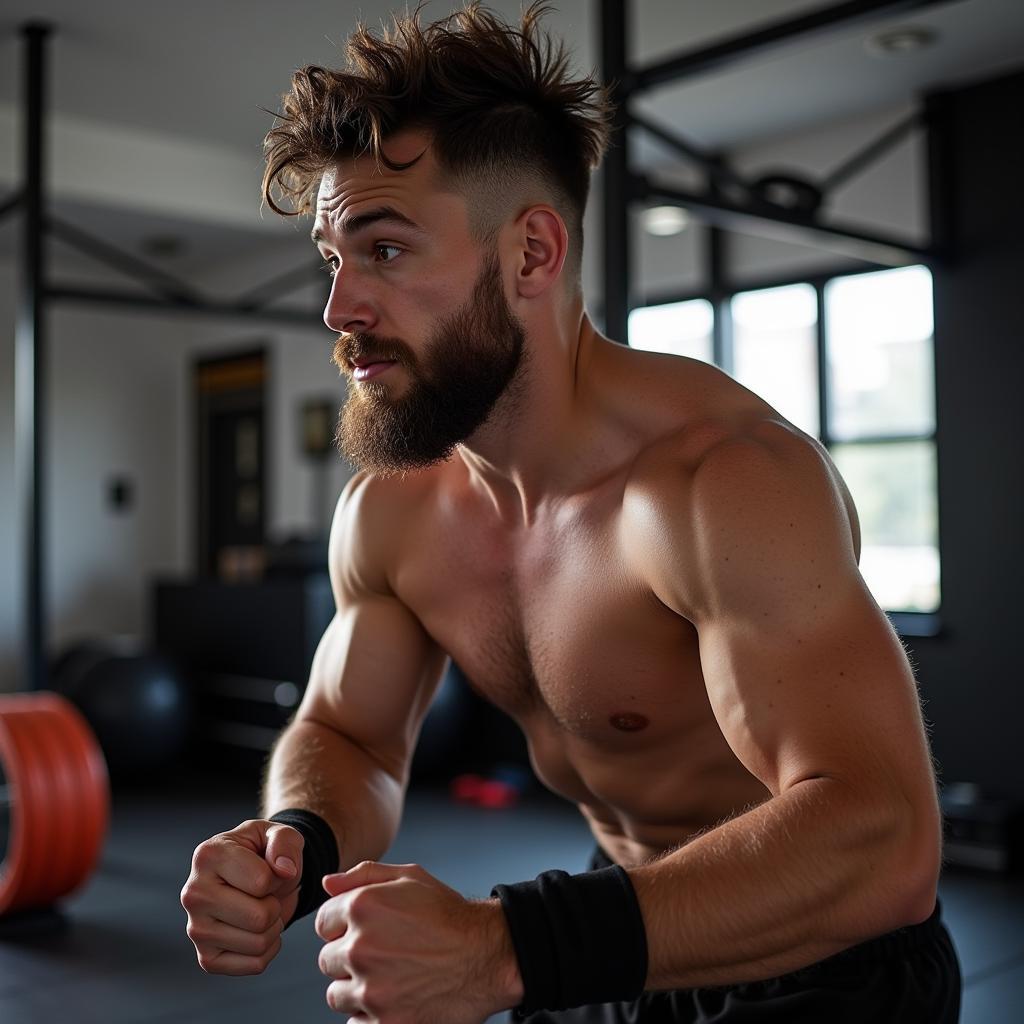 Bernard Berisha tập luyện chăm chỉ