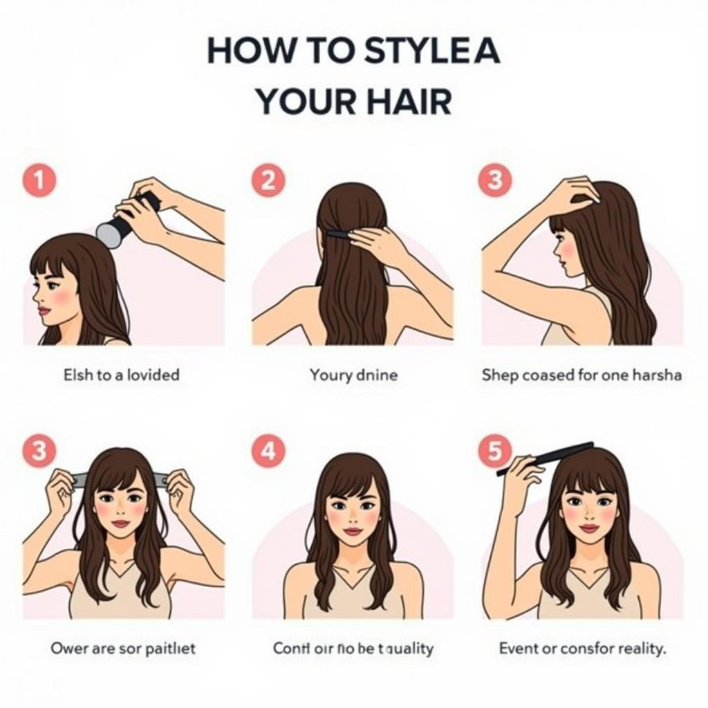 Hướng dẫn tạo kiểu tóc Dybala hair từng bước với hình ảnh minh họa chi tiết.