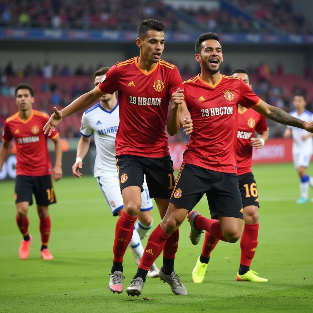 Cleiton Silva khoác áo SHB Đà Nẵng, ghi bàn thắng quan trọng.
