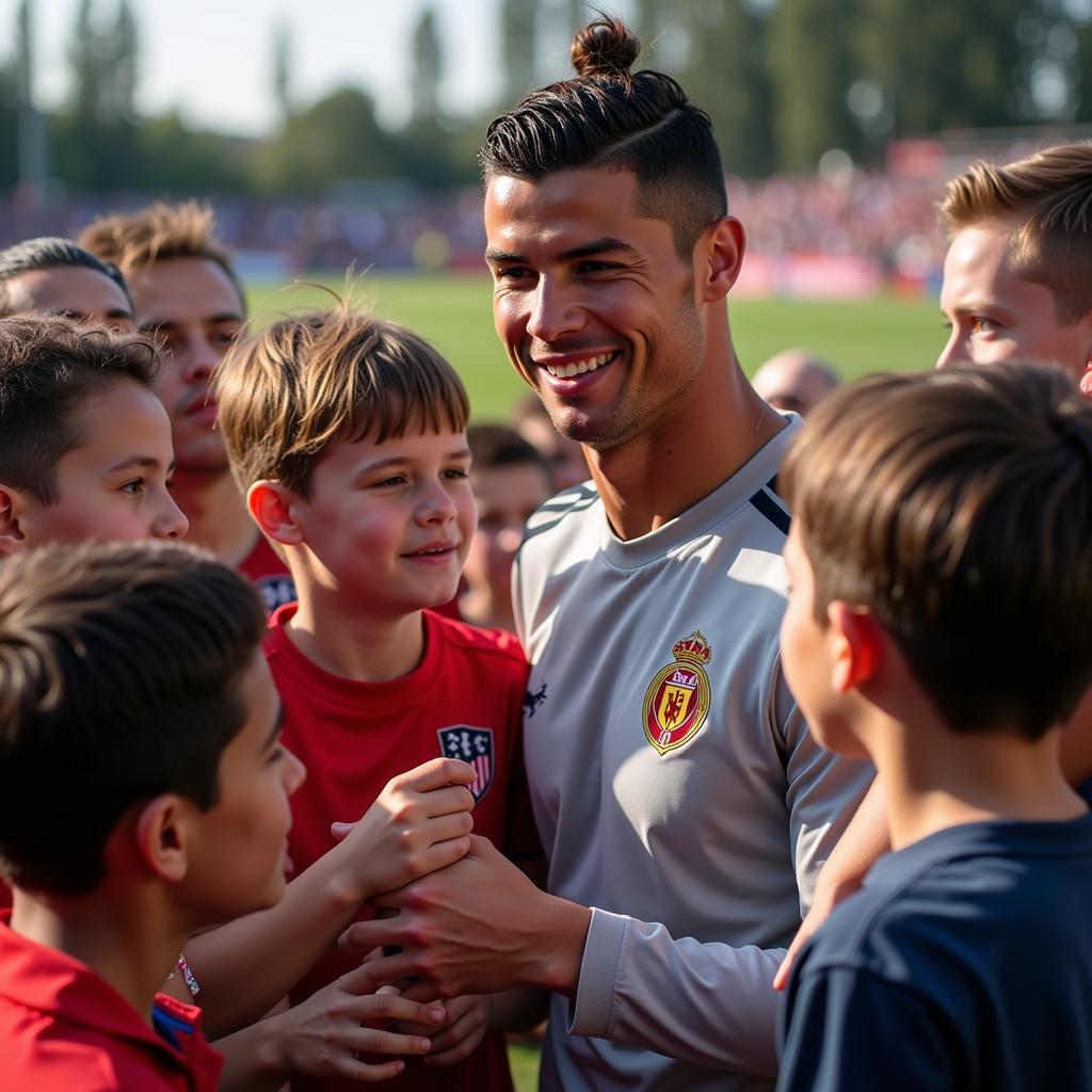 Cristiano Ronaldo truyền cảm hứng