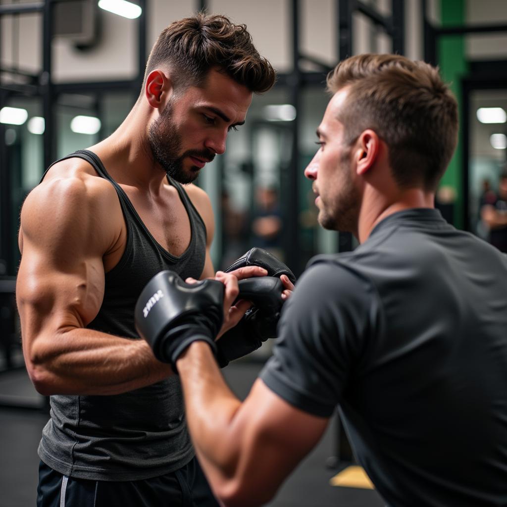 Dan Metzger tập luyện