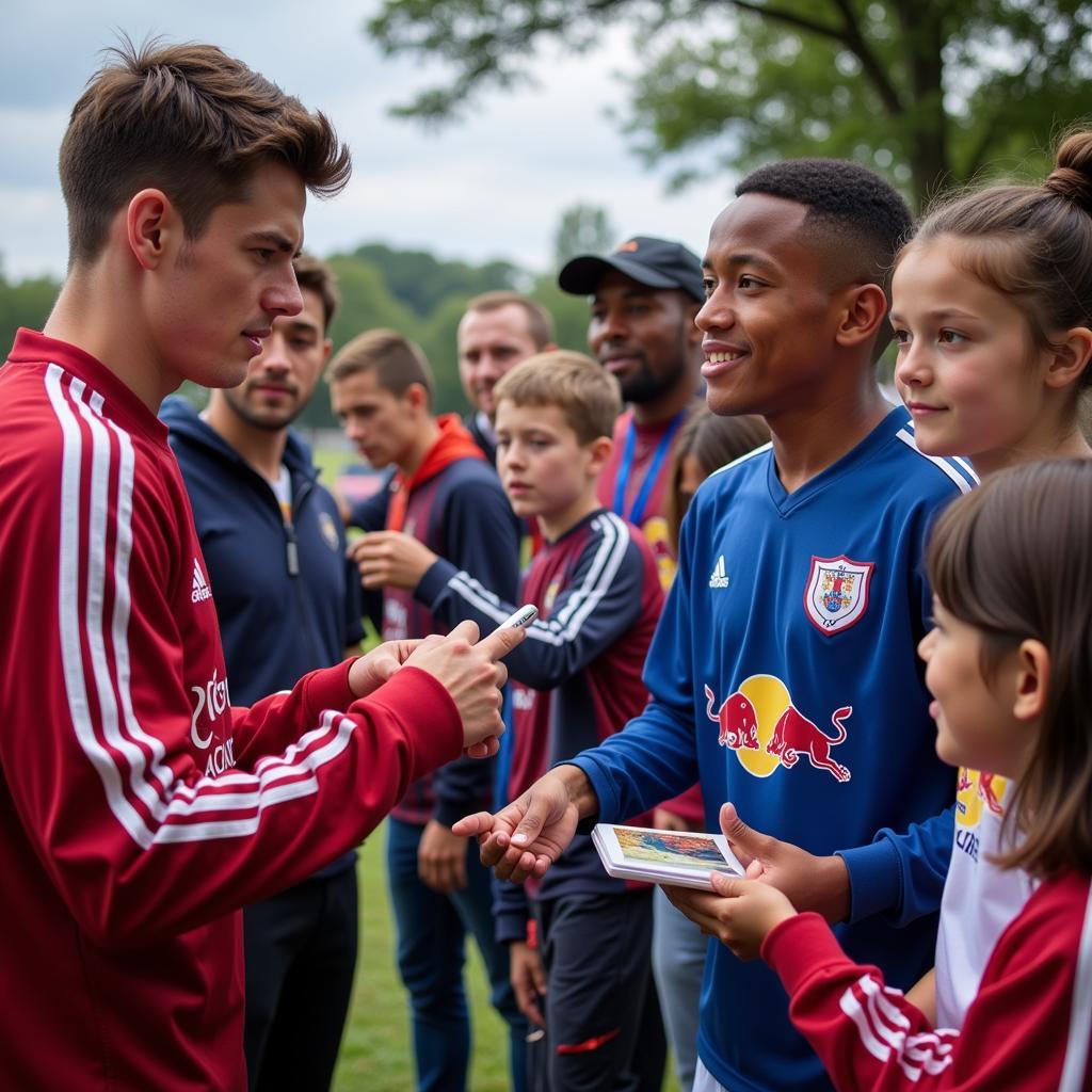 Danny Swanson giao lưu với người hâm mộ.