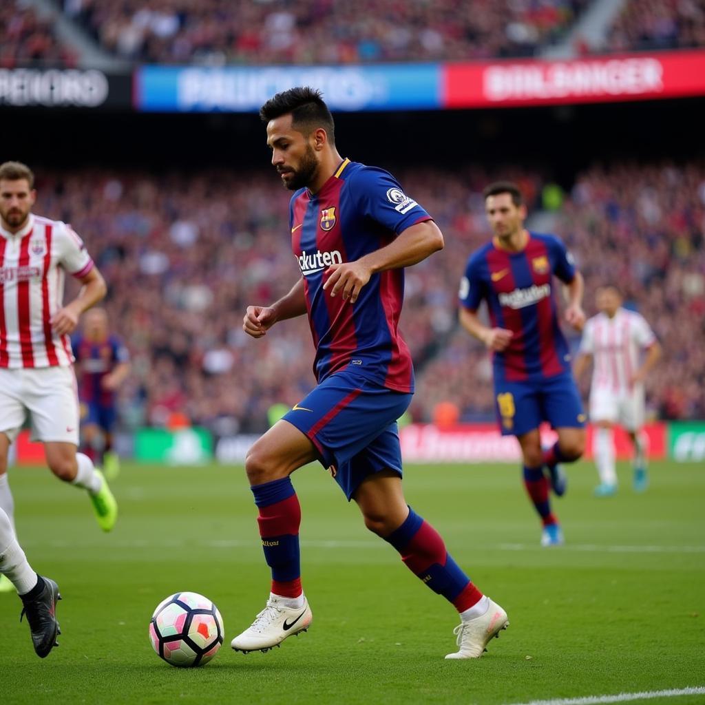 Gavi Thi Đấu Cho Barca
