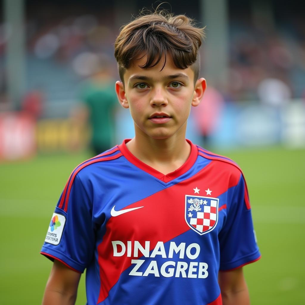 Giancarlo Simic trong màu áo đội trẻ Dinamo Zagreb
