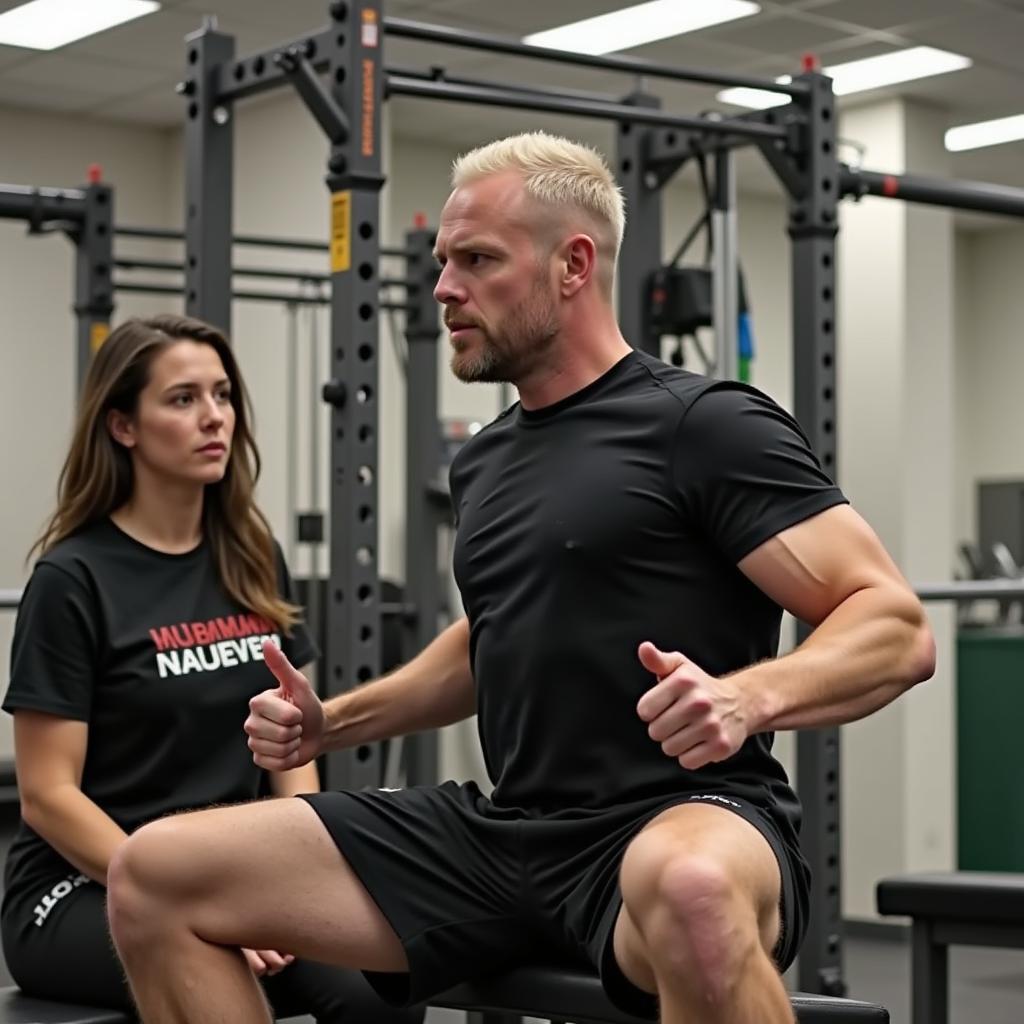 Harry Amass participating in a training session, focusing on physical conditioning.