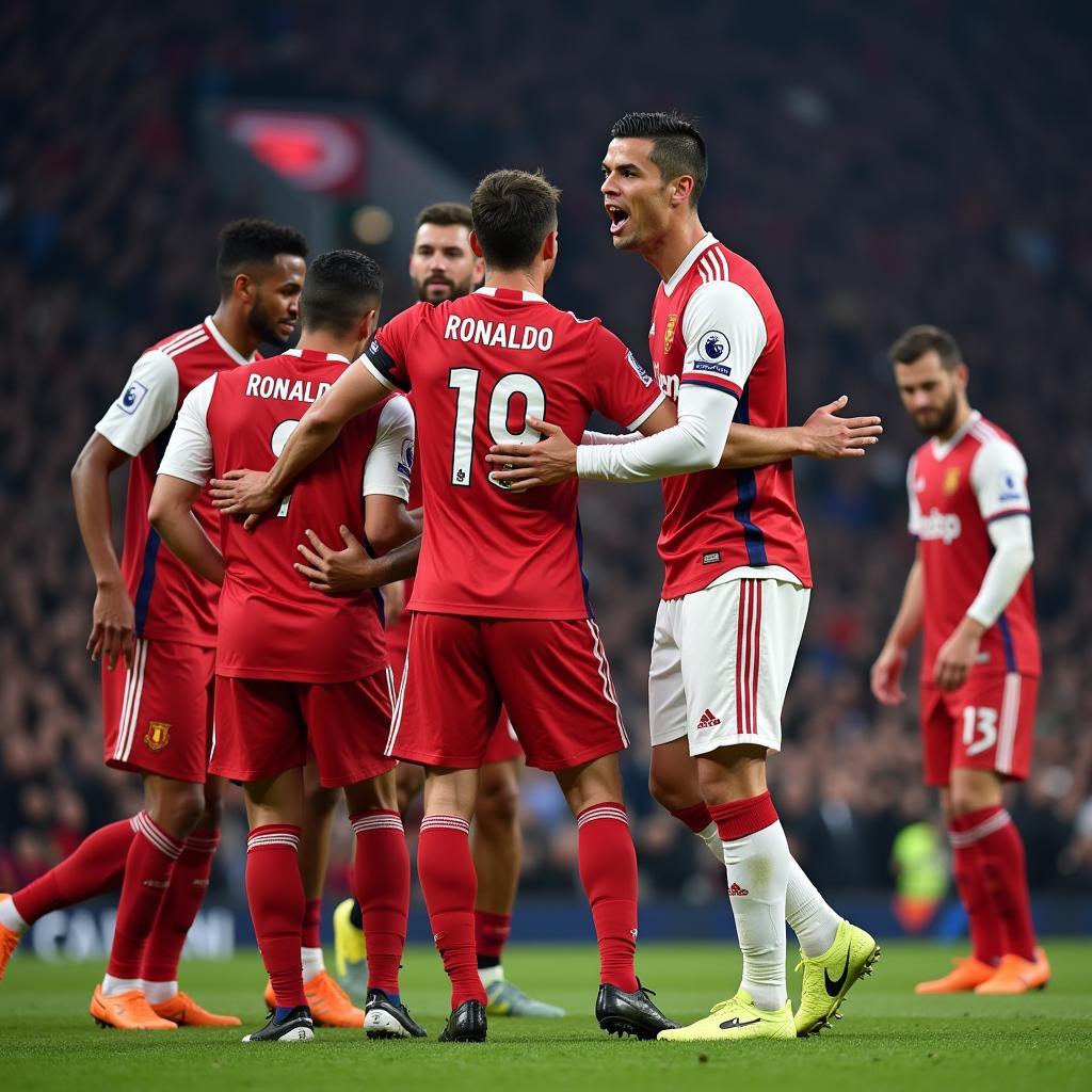 Cristiano Ronaldo ăn mừng chiến thắng với tinh thần HIMAD