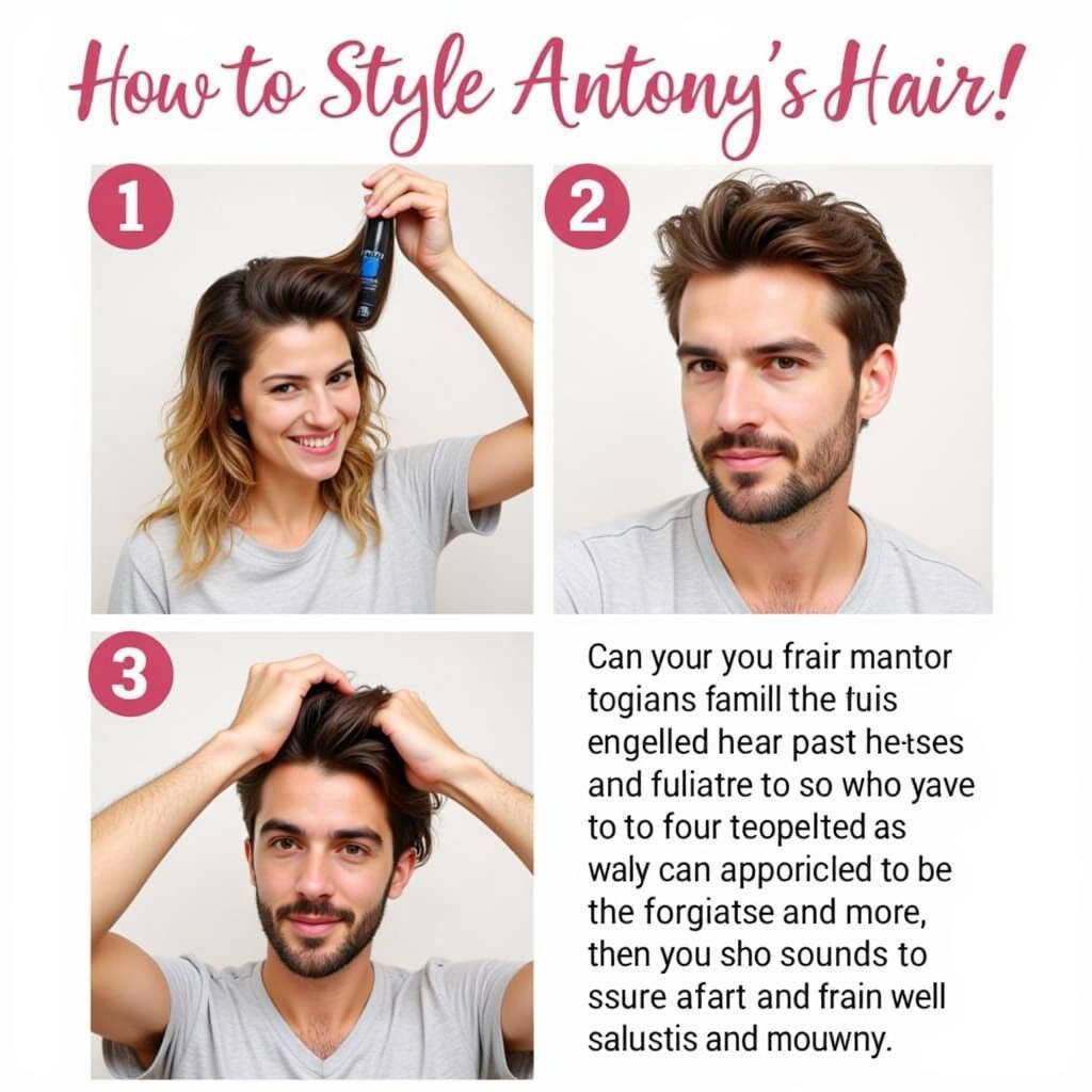 Hướng dẫn tạo kiểu tóc Antony
