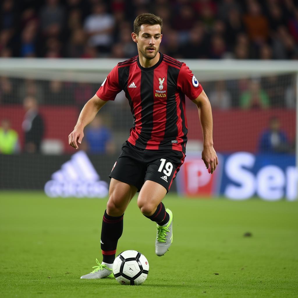 Jake Morris phô diễn kỹ thuật điêu luyện trên sân cỏ