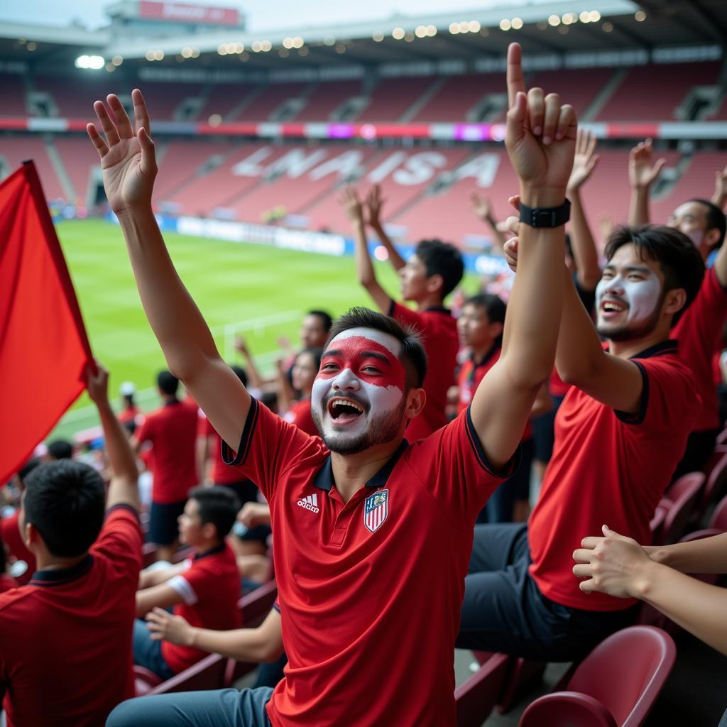 Cổ động viên cuồng nhiệt tại Jalan Besar Stadium
