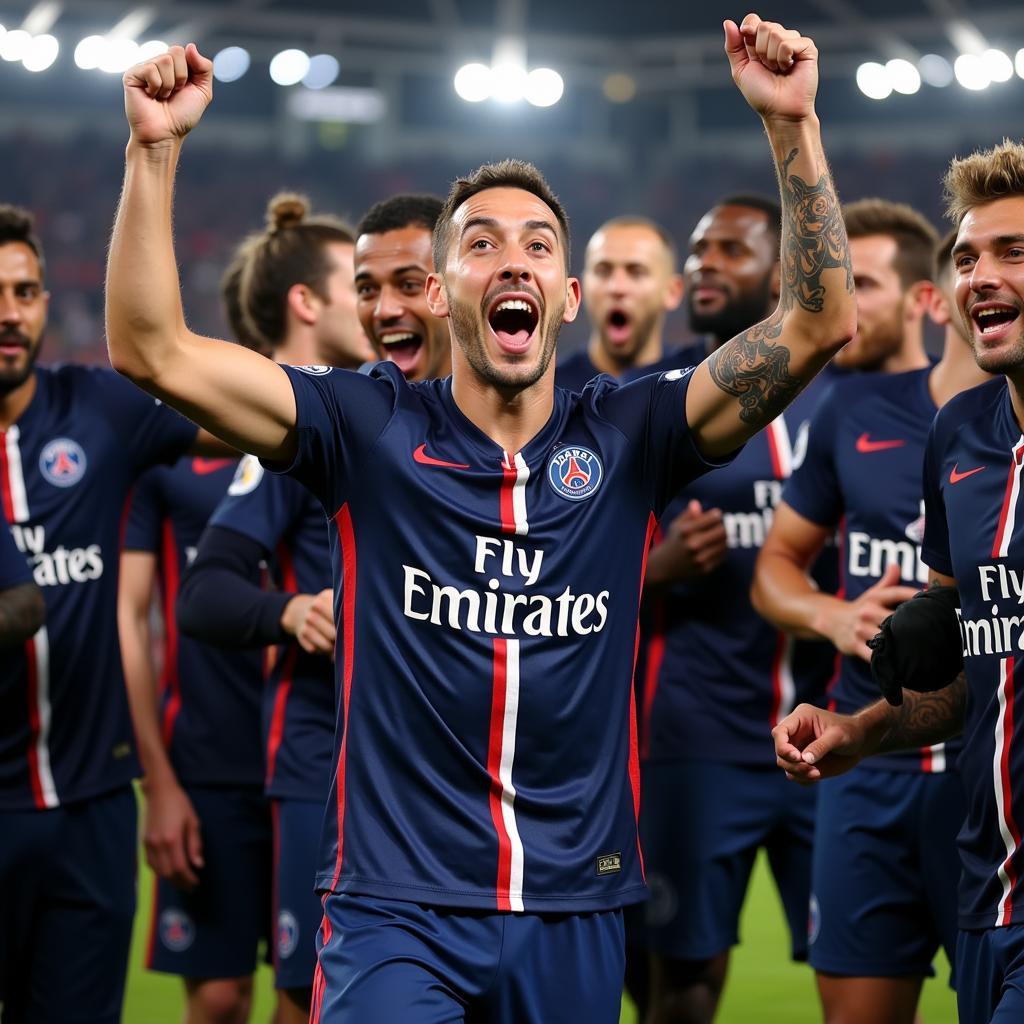 Jean-Marc Pilorget cùng PSG giành chức vô địch