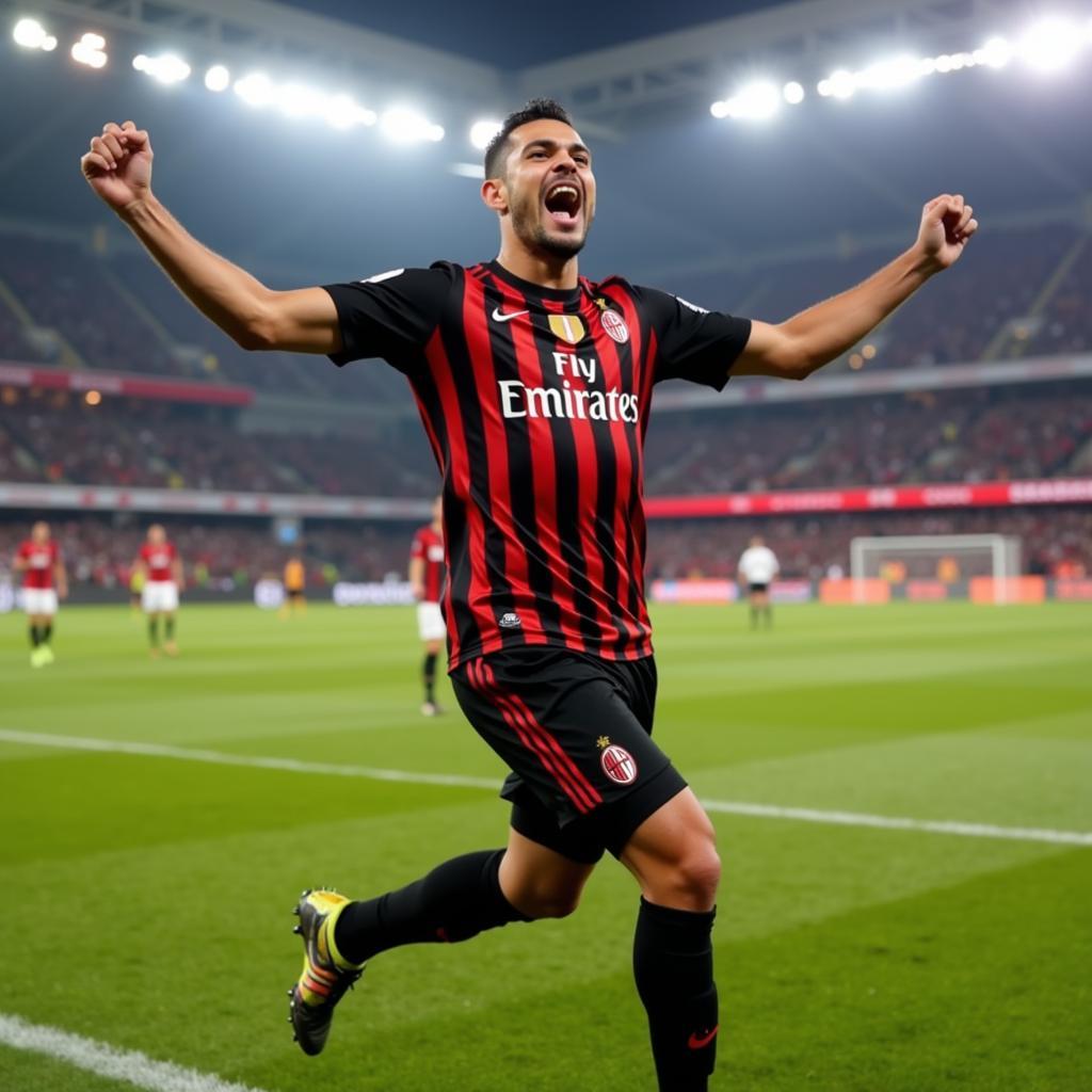 Jimenez ghi bàn cho AC Milan
