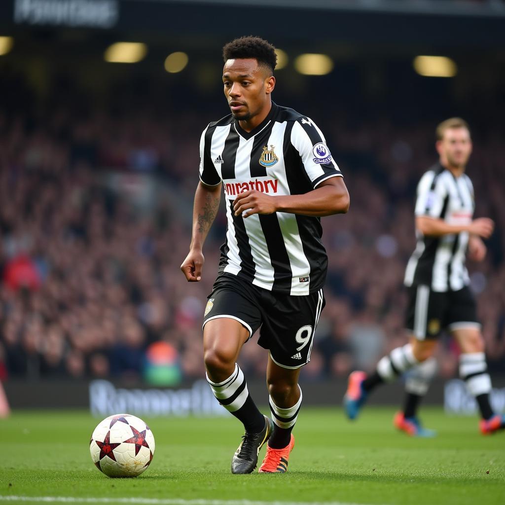 Joelinton trong màu áo số 9 tại Newcastle United