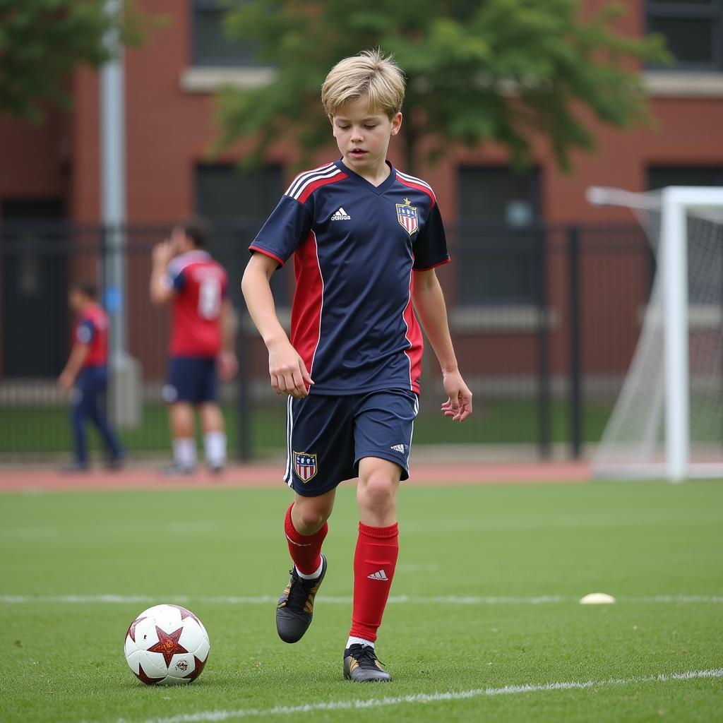 Johnny USA Soccer trên sân cỏ học đường