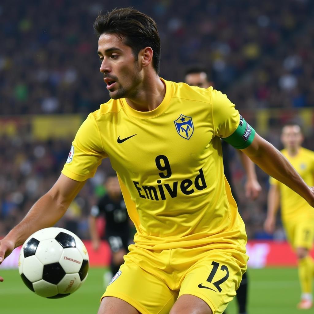 Jose Martin Caceres trong màu áo Villarreal