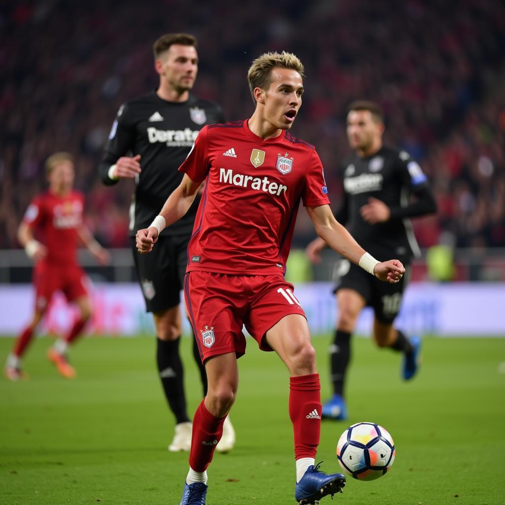 Kai Havertz với số áo 10 tại Bayer Leverkusen