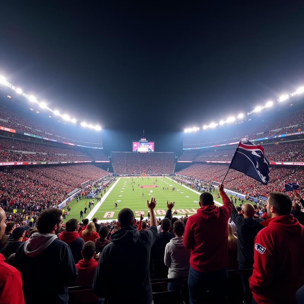 Bầu không khí sôi động tại Gillette Stadium