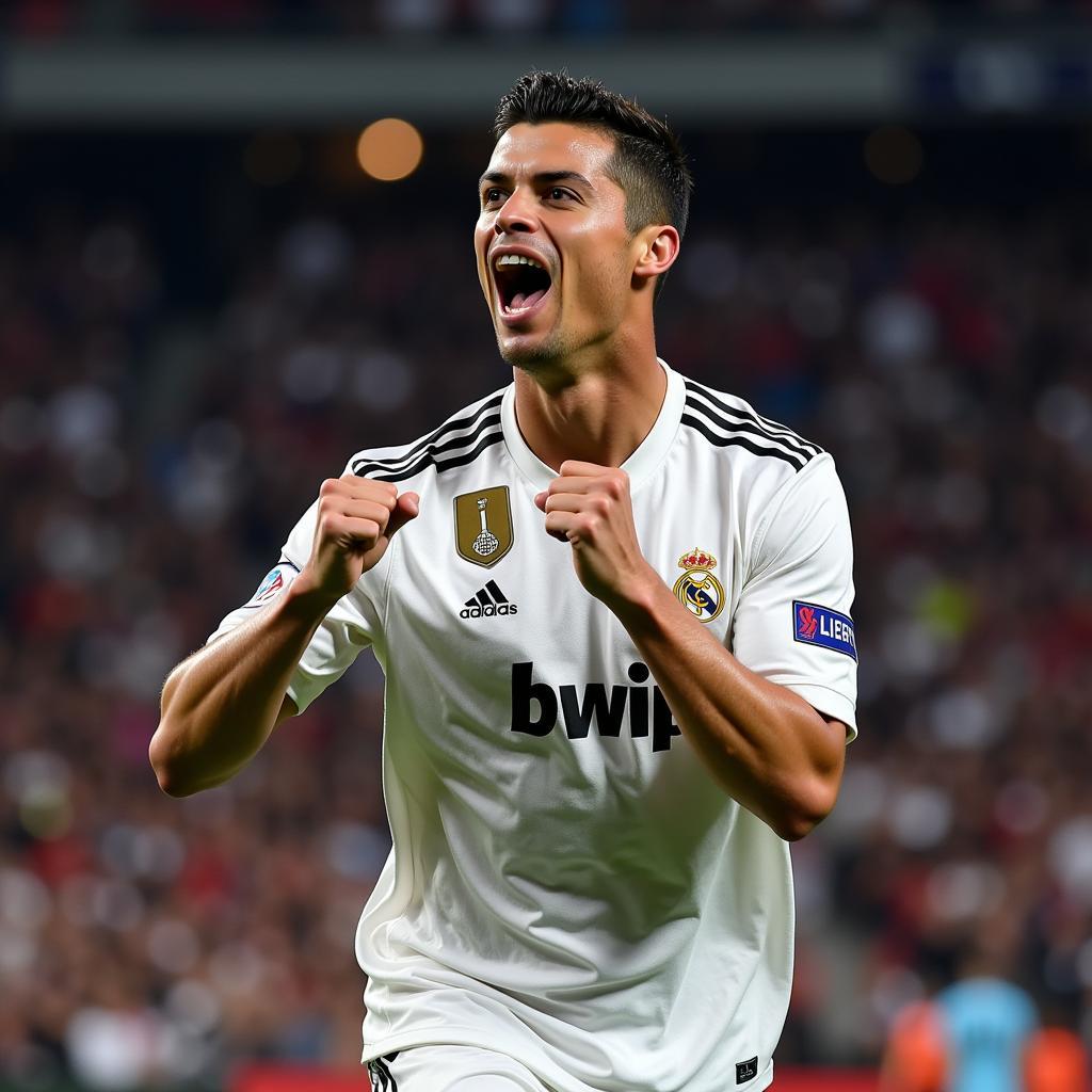 Cristiano Ronaldo thể hiện tinh thần chiến đấu không ngừng nghỉ
