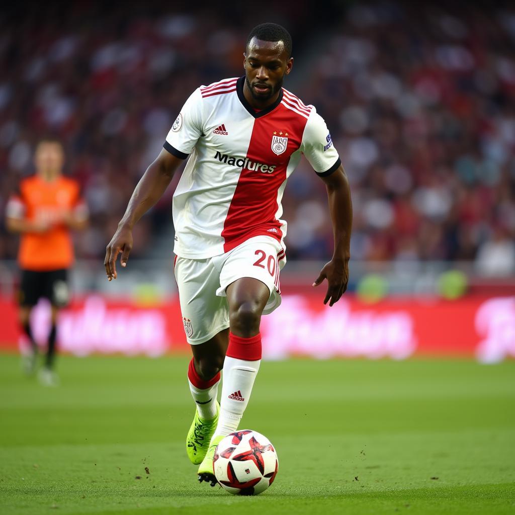 Mohammed Kudus thi đấu cho Ajax Amsterdam với số áo 20.