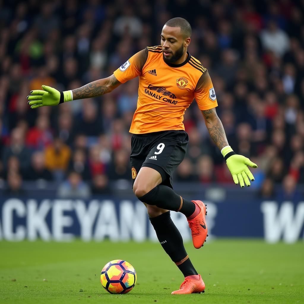 Lee Grant thể hiện khả năng bắt bóng trên sân cỏ