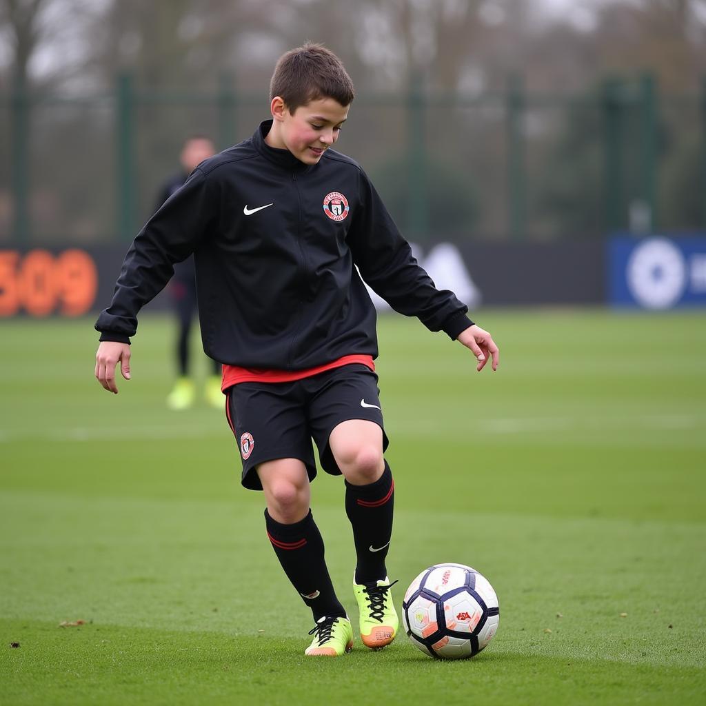 Louis Reed thời trẻ tại học viện Sheffield United