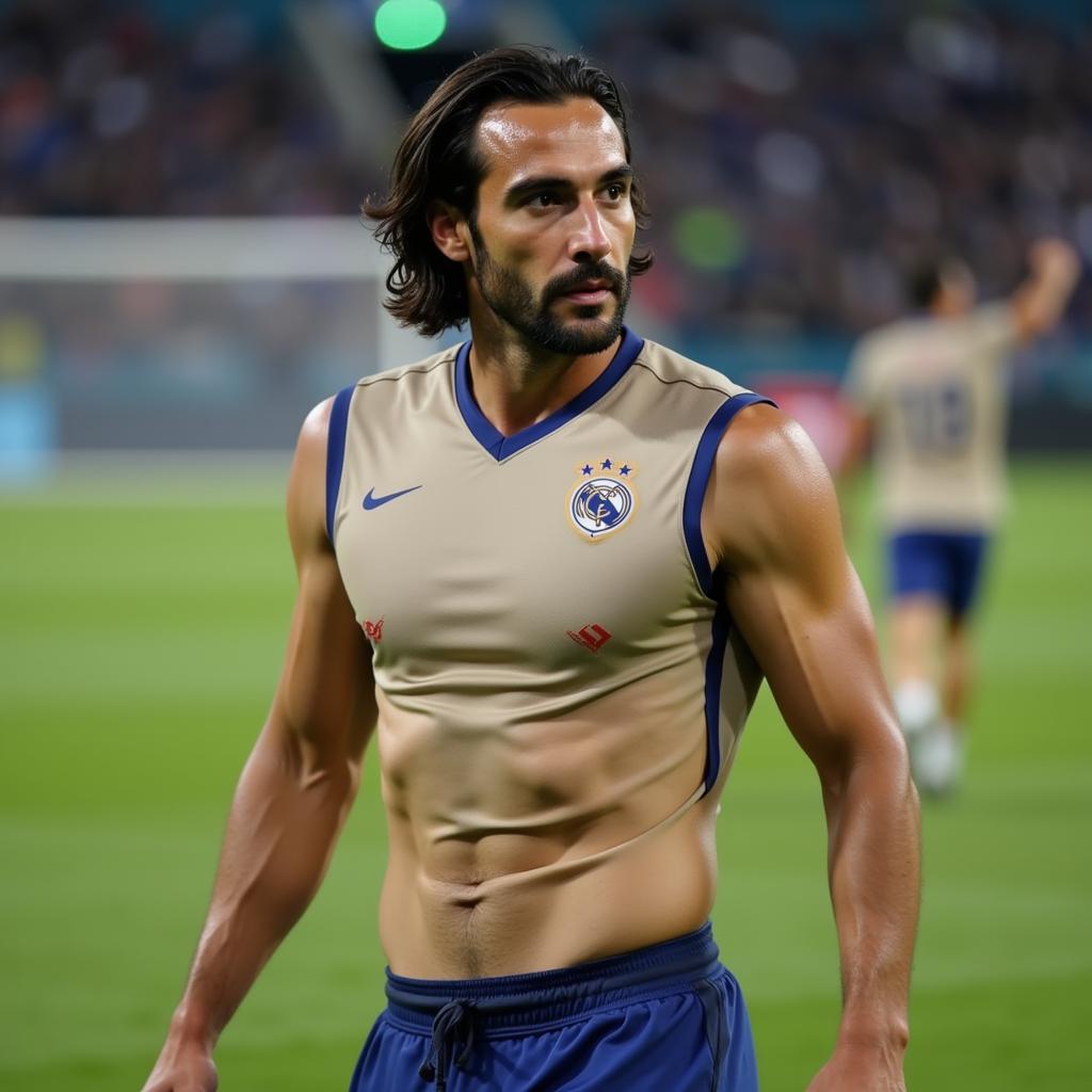 Luca Toni tập luyện