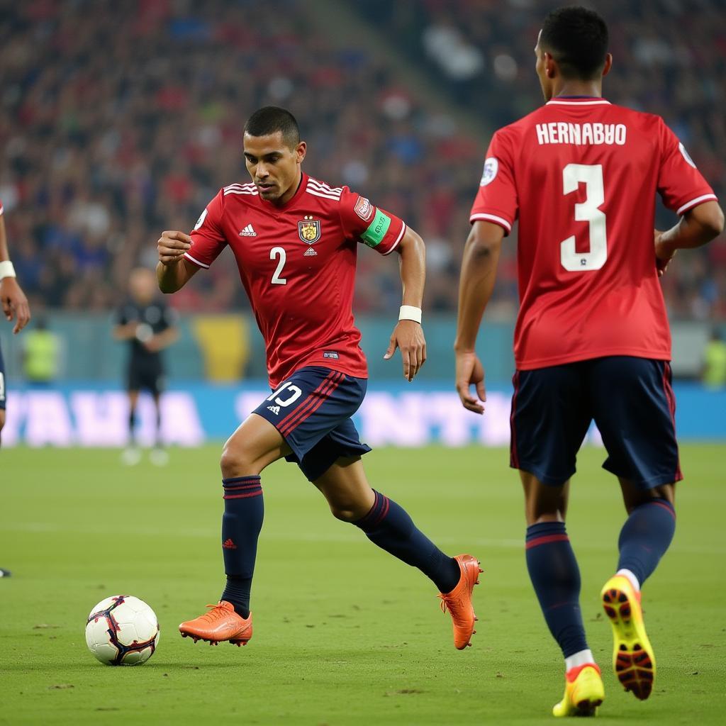 Luis Hernández showcasing his energetic playing style