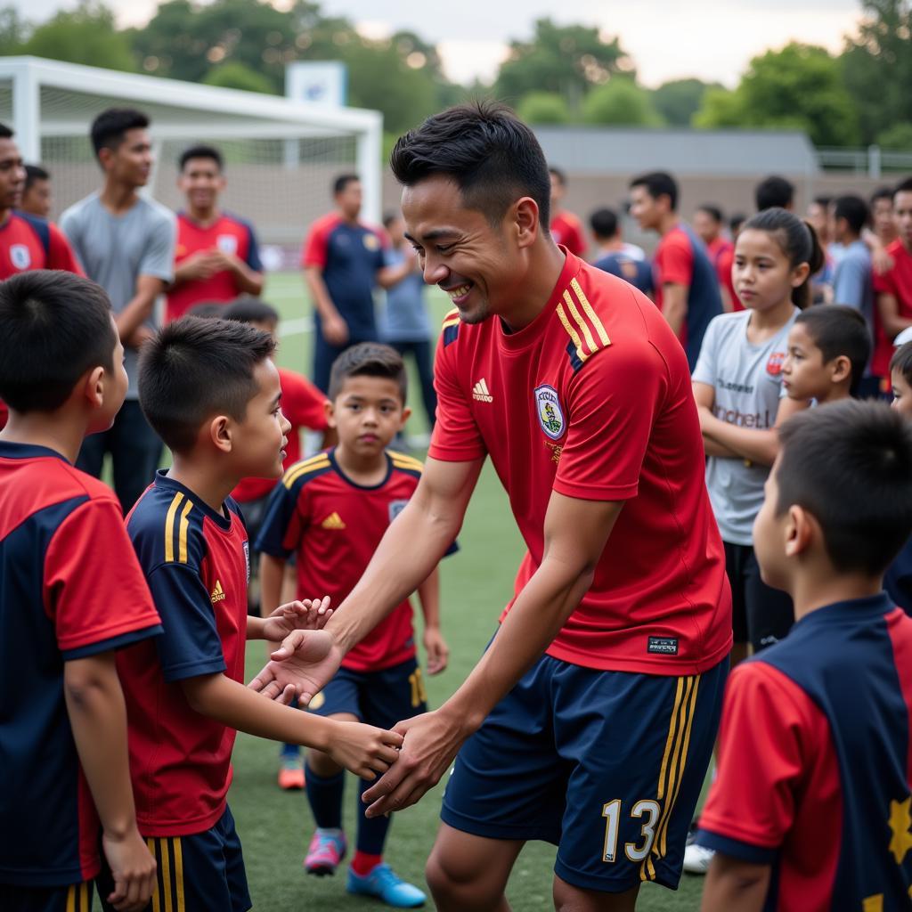 Mateus Uribe là hình mẫu cho các cầu thủ trẻ