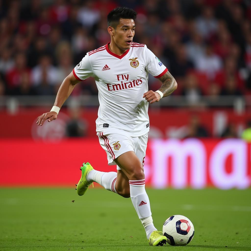 Nico Gaitan trong màu áo Benfica