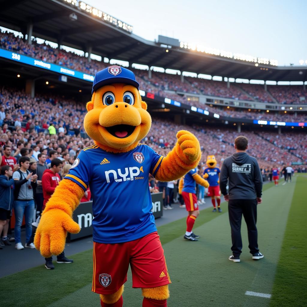 NYCFC Mascot tại sân vận động
