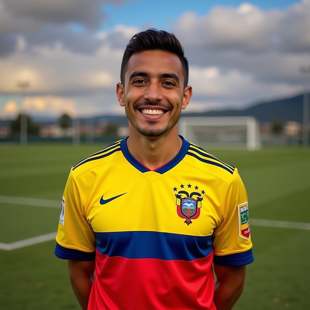Roberto Ordóñez Ayovi trong màu áo đội tuyển Ecuador