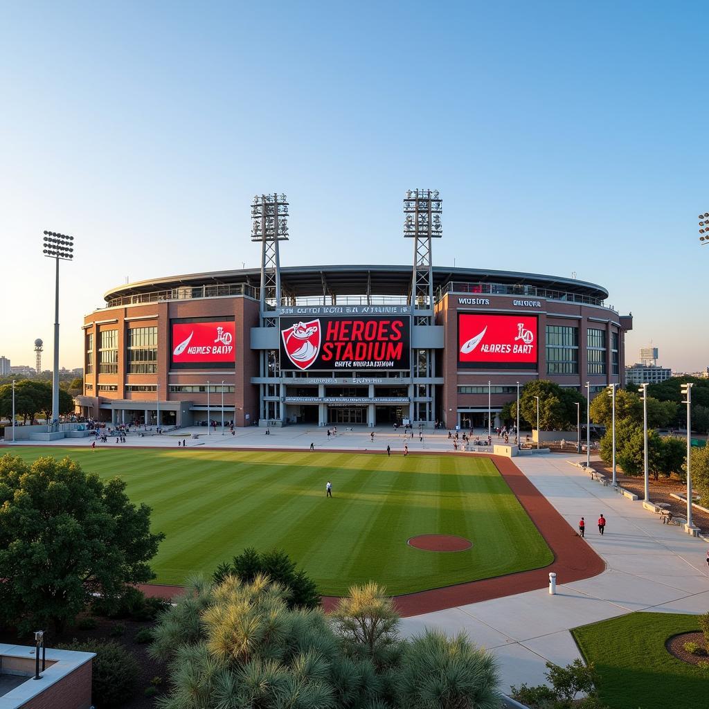Exterior view of San Antonio Heroes Stadium