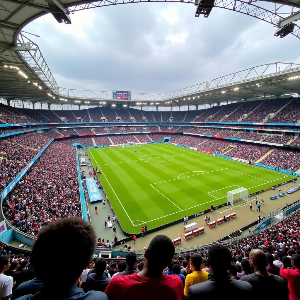Sân vận động Nairobi City Stadium sừng sững giữa lòng thủ đô Nairobi, Kenya, là nơi diễn ra các trận đấu bóng đá quan trọng và các sự kiện thể thao lớn.