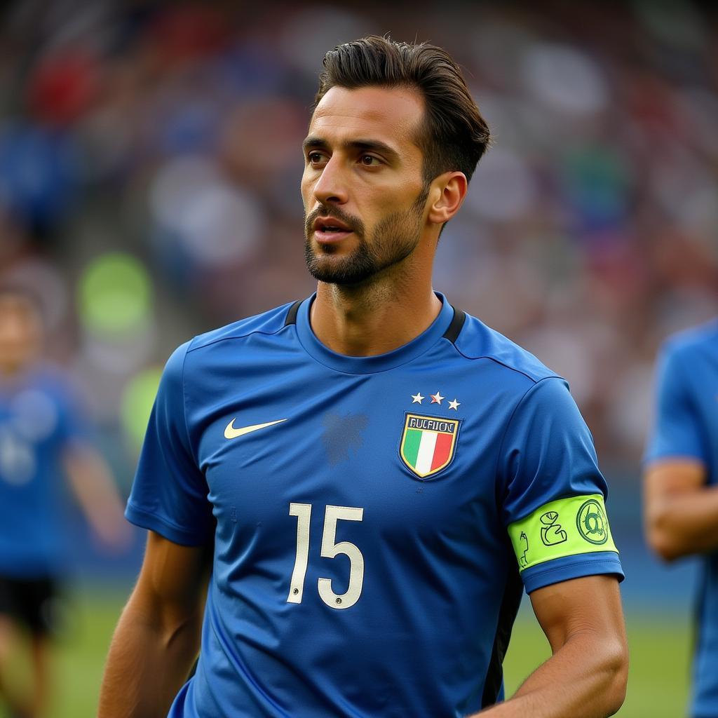 Wladimiro Falcone khoác áo đội tuyển Azzurri.