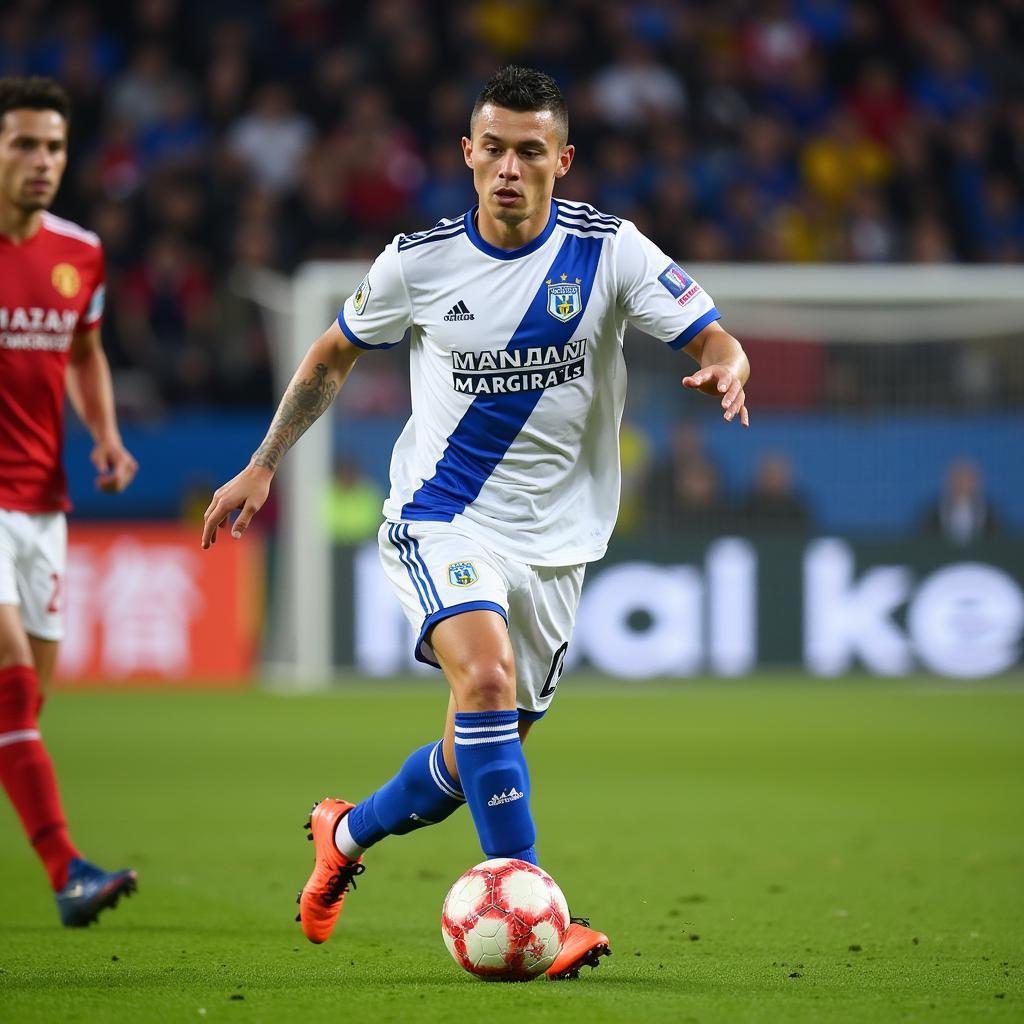 Yevhen Konoplyanka trong màu áo Dnipro Dnipropetrovsk